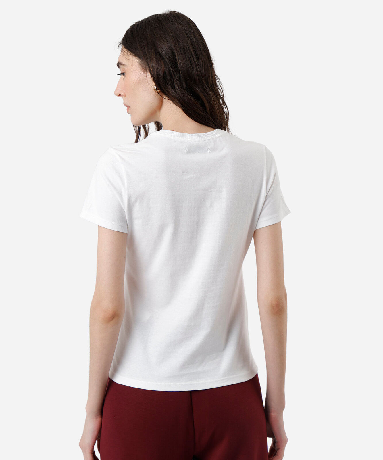 camiseta feminina de algodão fish market off white
