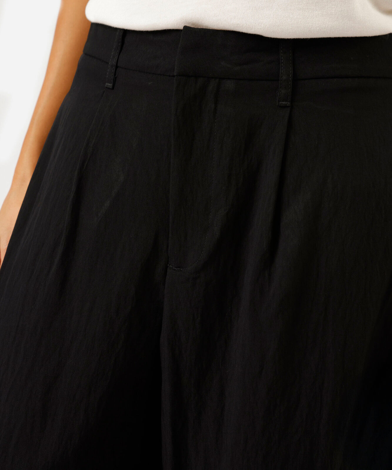 calça balloon feminina com viscose cintura alta preta