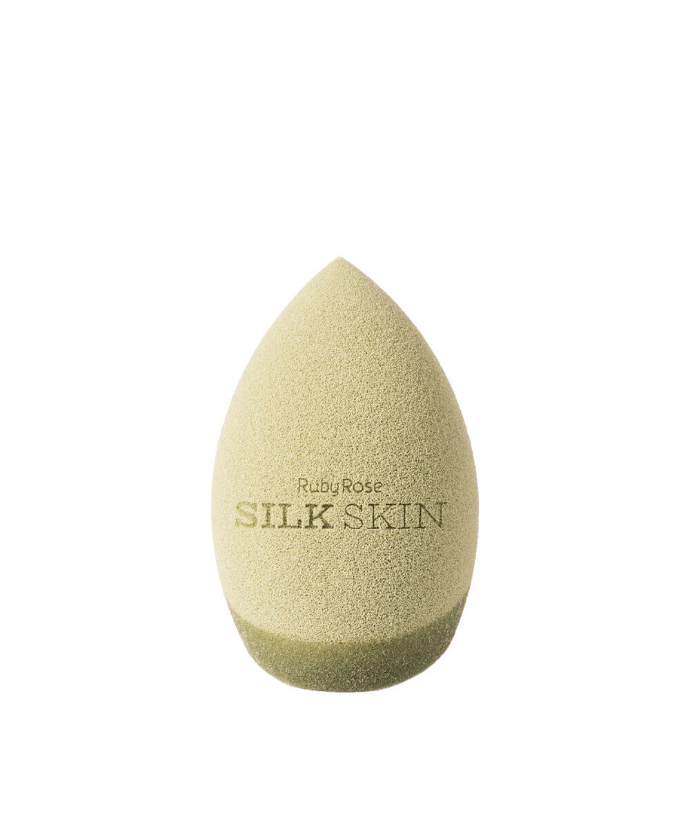 esponja ruby rose para maquiagem flawless finish silk skin
