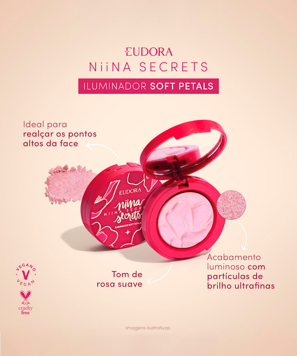 iluminador eudora by niina secrets soft petals