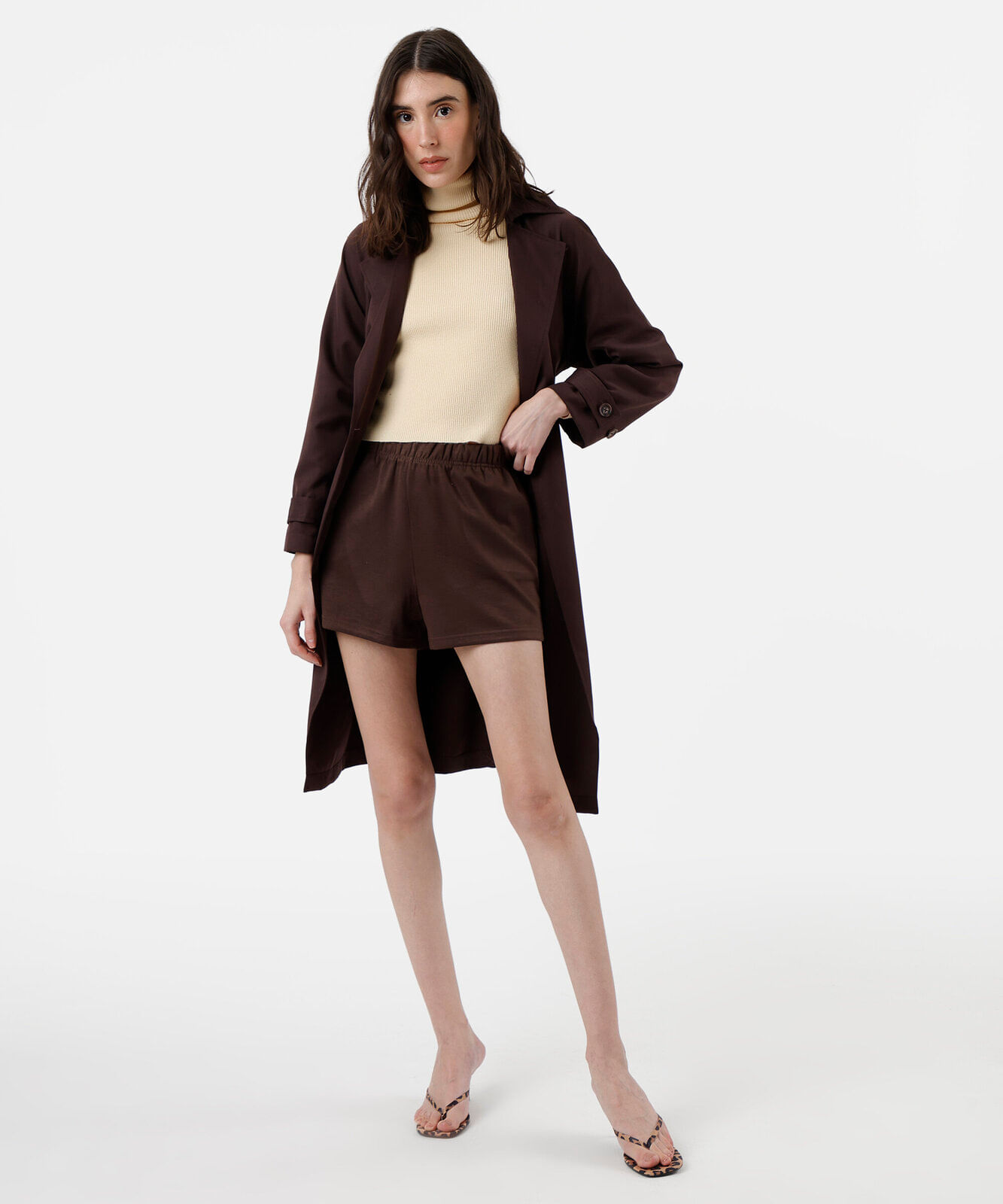 suéter cropped feminino de tricot manga bufante canelado bege