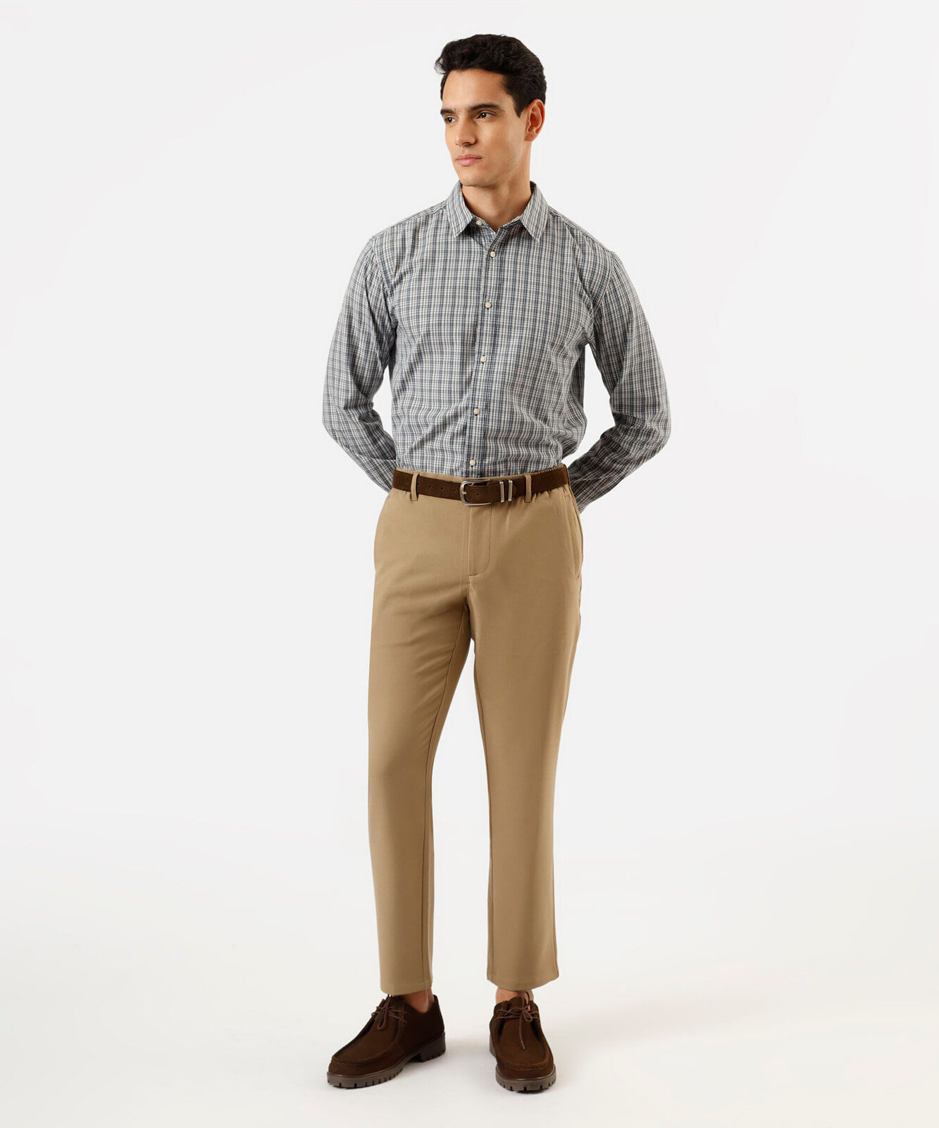 camisa masculina com algodão manga longa xadrez colorida
