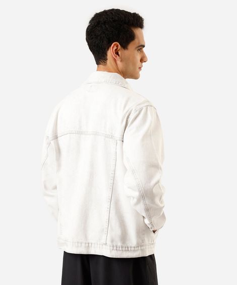 jaqueta masculina jeans cinza