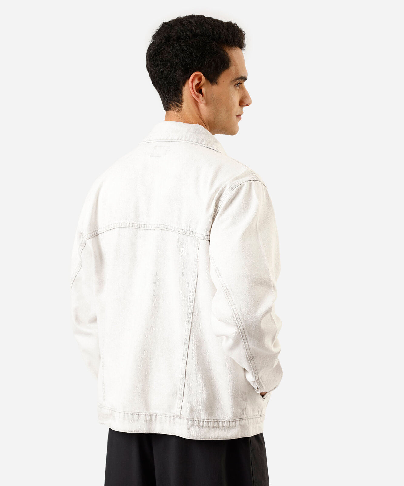 jaqueta masculina jeans cinza
