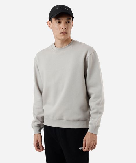 blusão oversized masculino de moletom cinza