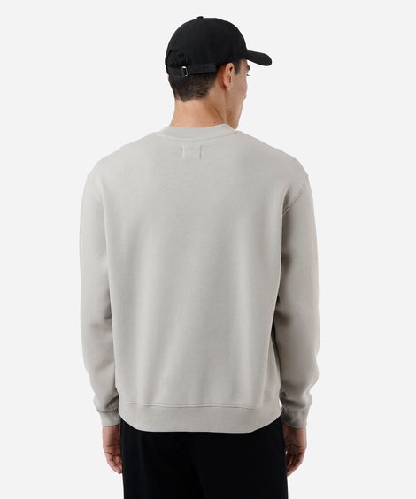 blusão oversized masculino de moletom cinza
