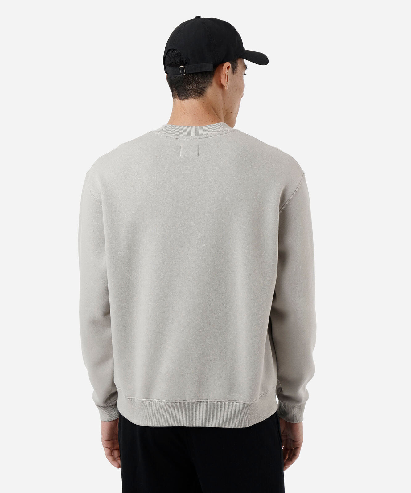 blusão oversized masculino de moletom cinza