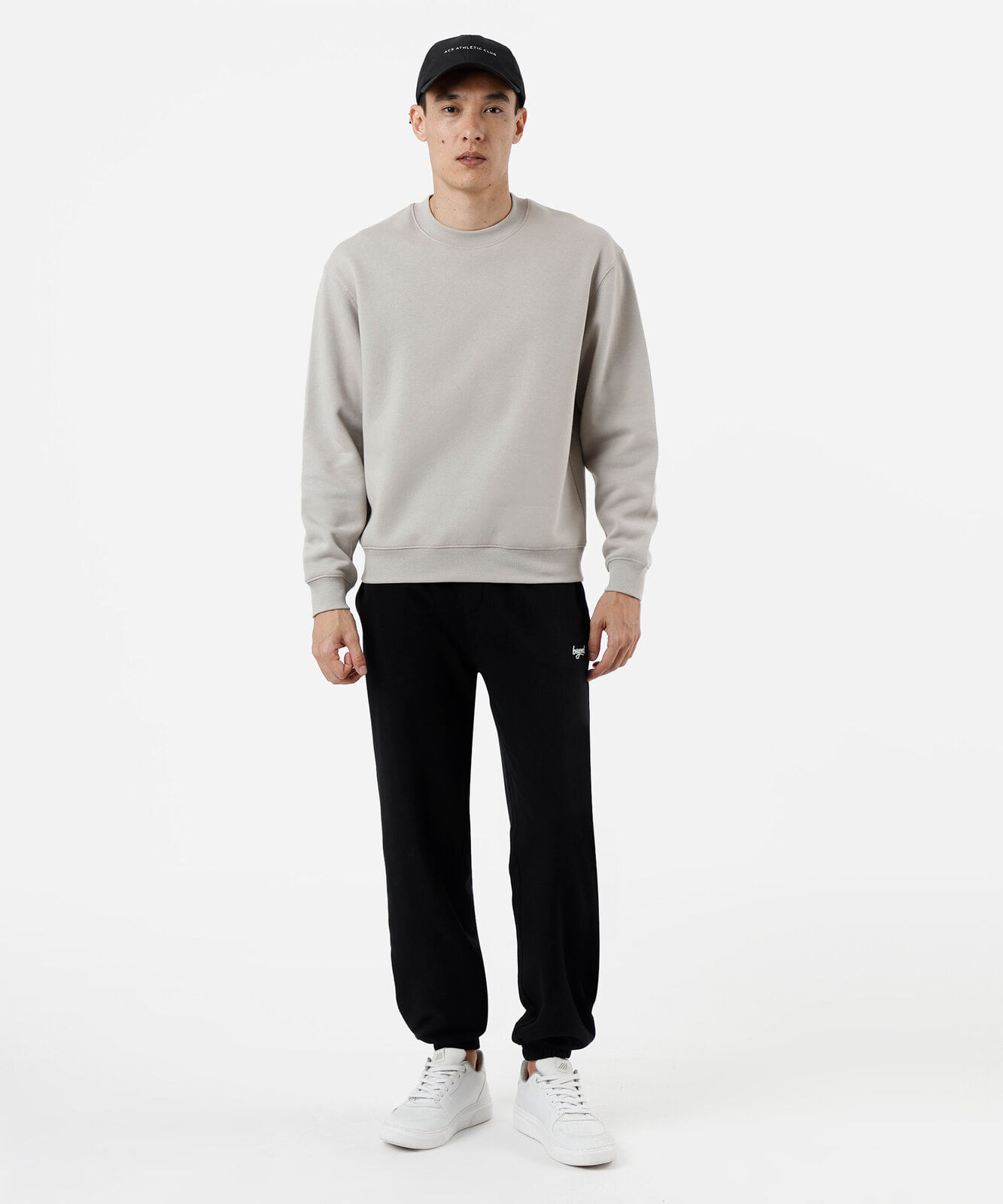 blusão oversized masculino de moletom cinza