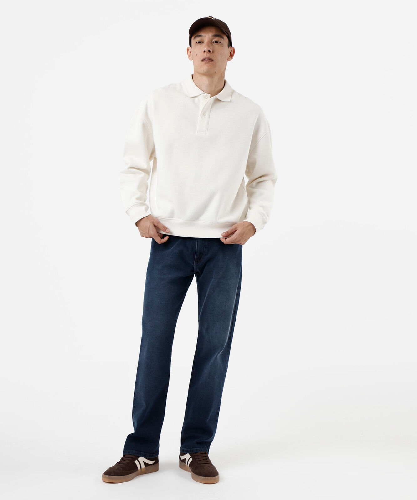 blusão oversized masculino de moletom com gola off white