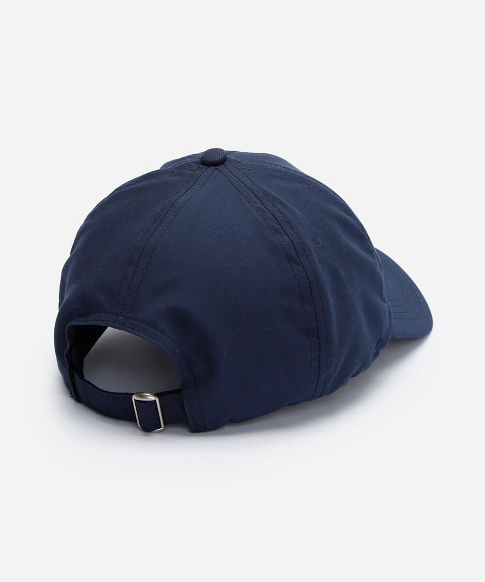 boné aba curva esportivo estampado azul