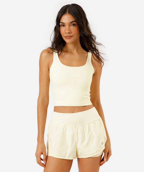 top alongado feminino brasil cea sports amarelo
