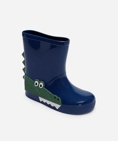 galocha infantil jacaré azul
