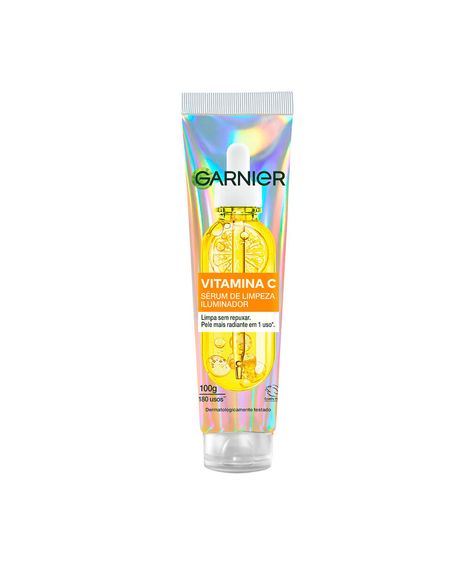 sérum facial garnier de limpeza iluminador vitamina c bisnaga 100g