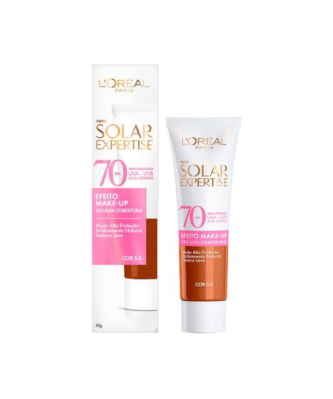 protetor solar facial loréal paris cor 5  fps 70 solar expertise bisnaga 30g