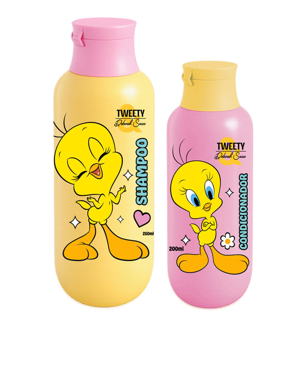 kit infantil cia beauty by deborah secco tweety shampoo 250ml e condicionador 200ml