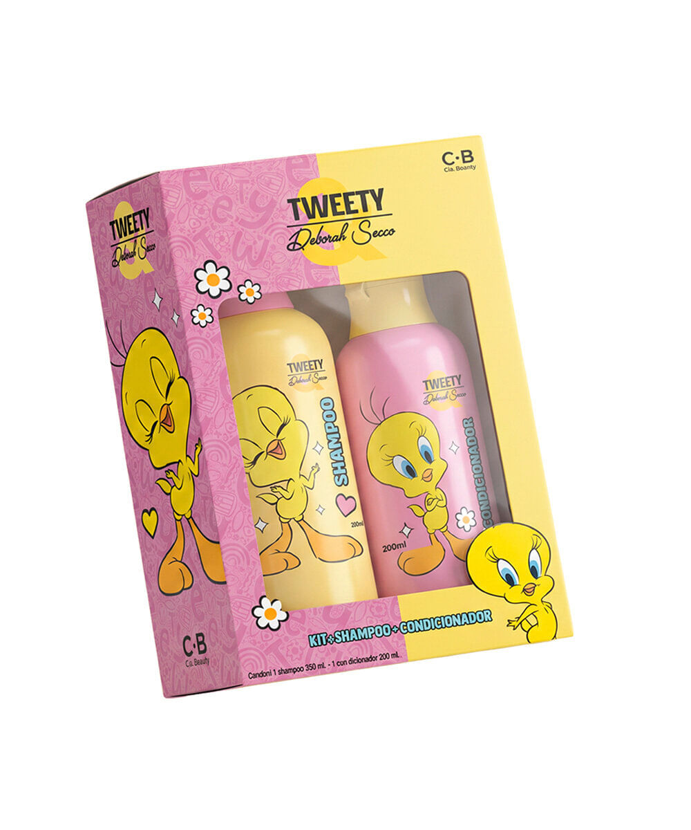 kit infantil cia beauty by deborah secco tweety shampoo 250ml e condicionador 200ml