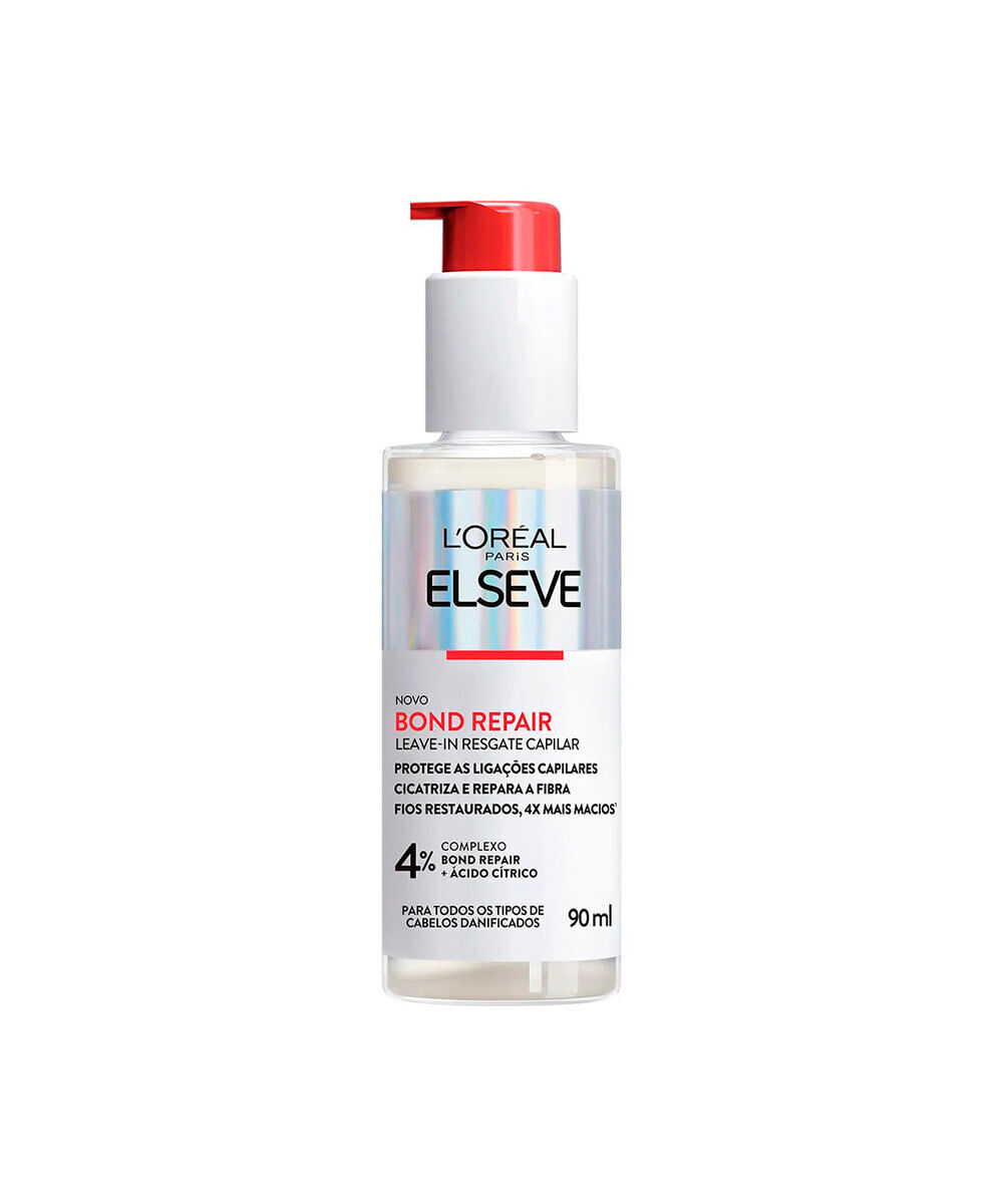 leave in capilar loréal paris elseve bond repair frasco pump 90ml