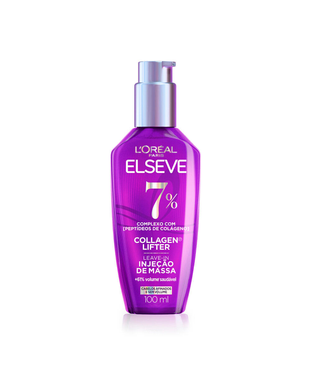 leave in capilar loréal paris elseve collagen lifter injeção de massa frasco pump 100ml