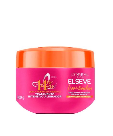 tratamento capilar loréal paris elseve intensivo alinhador liso dos sonhos pote 300g