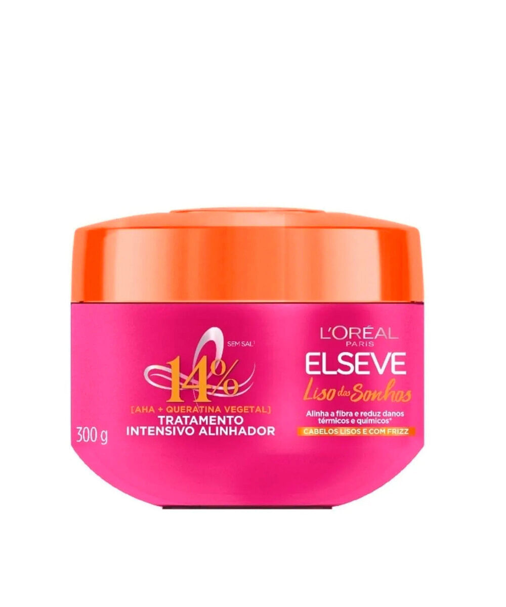 tratamento capilar loréal paris elseve intensivo alinhador liso dos sonhos pote 300g