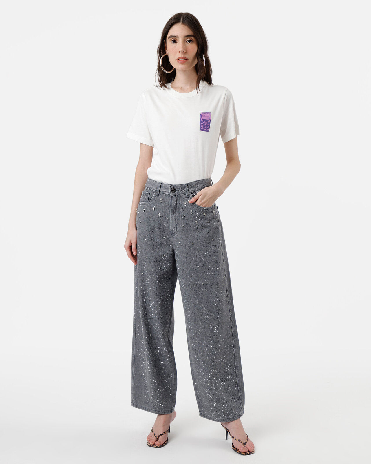 camiseta feminina de algodão britney spears off white