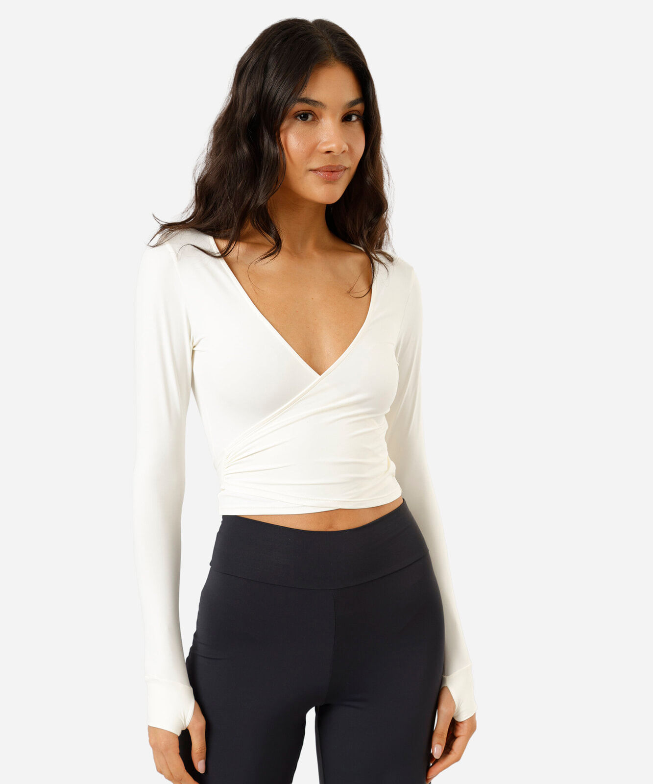bolero feminino de poliamida esportivo ace off white
