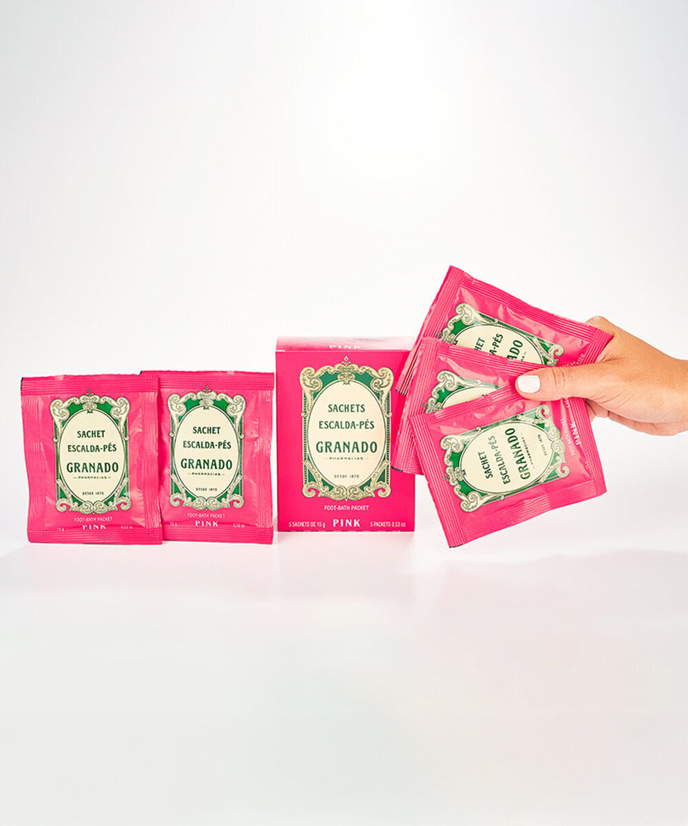 kit de 5 sachets granado escalda pés pink