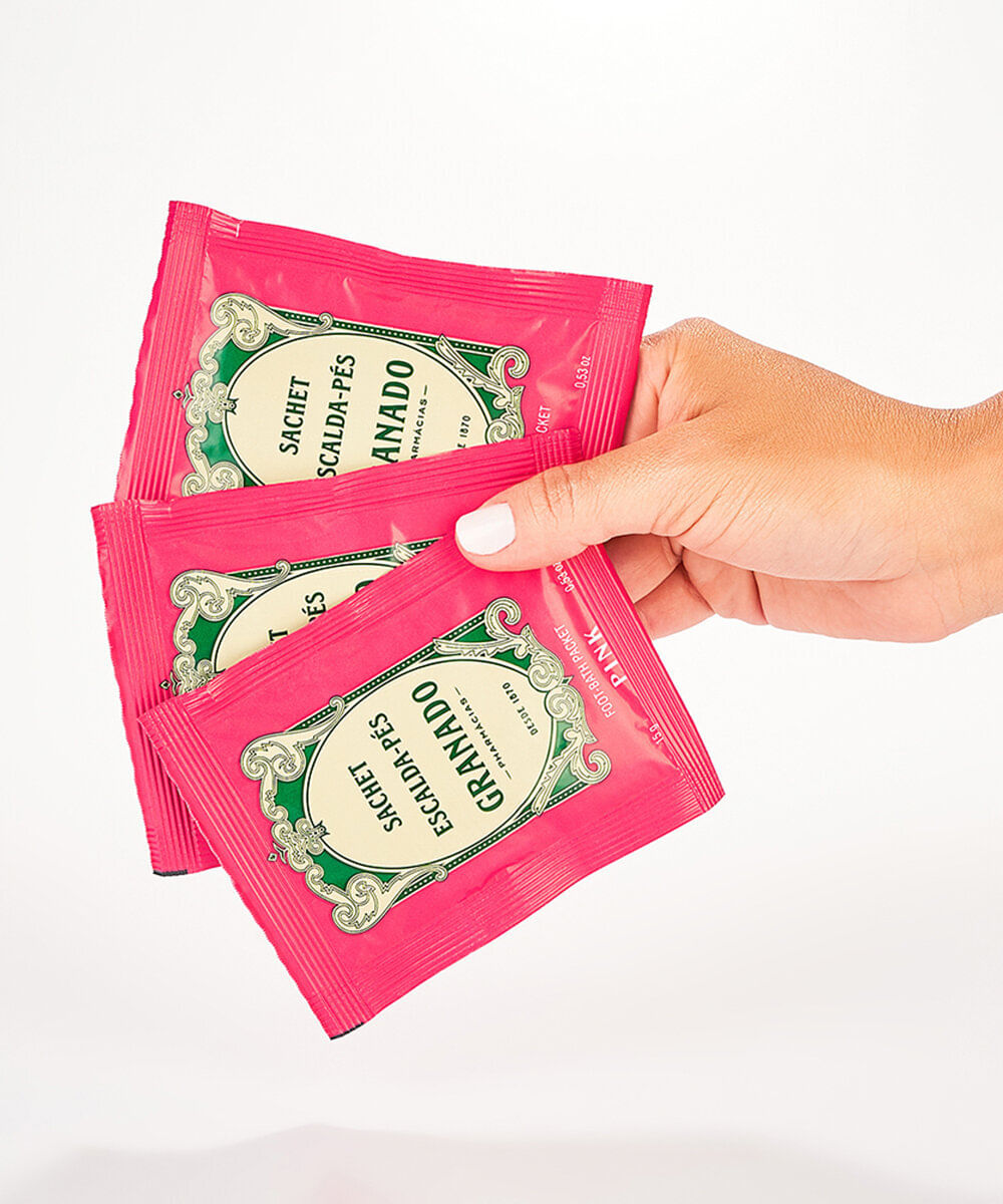 kit de 5 sachets granado escalda pés pink