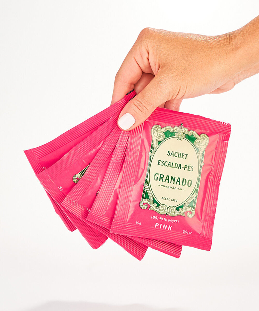 kit de 5 sachets granado escalda pés pink