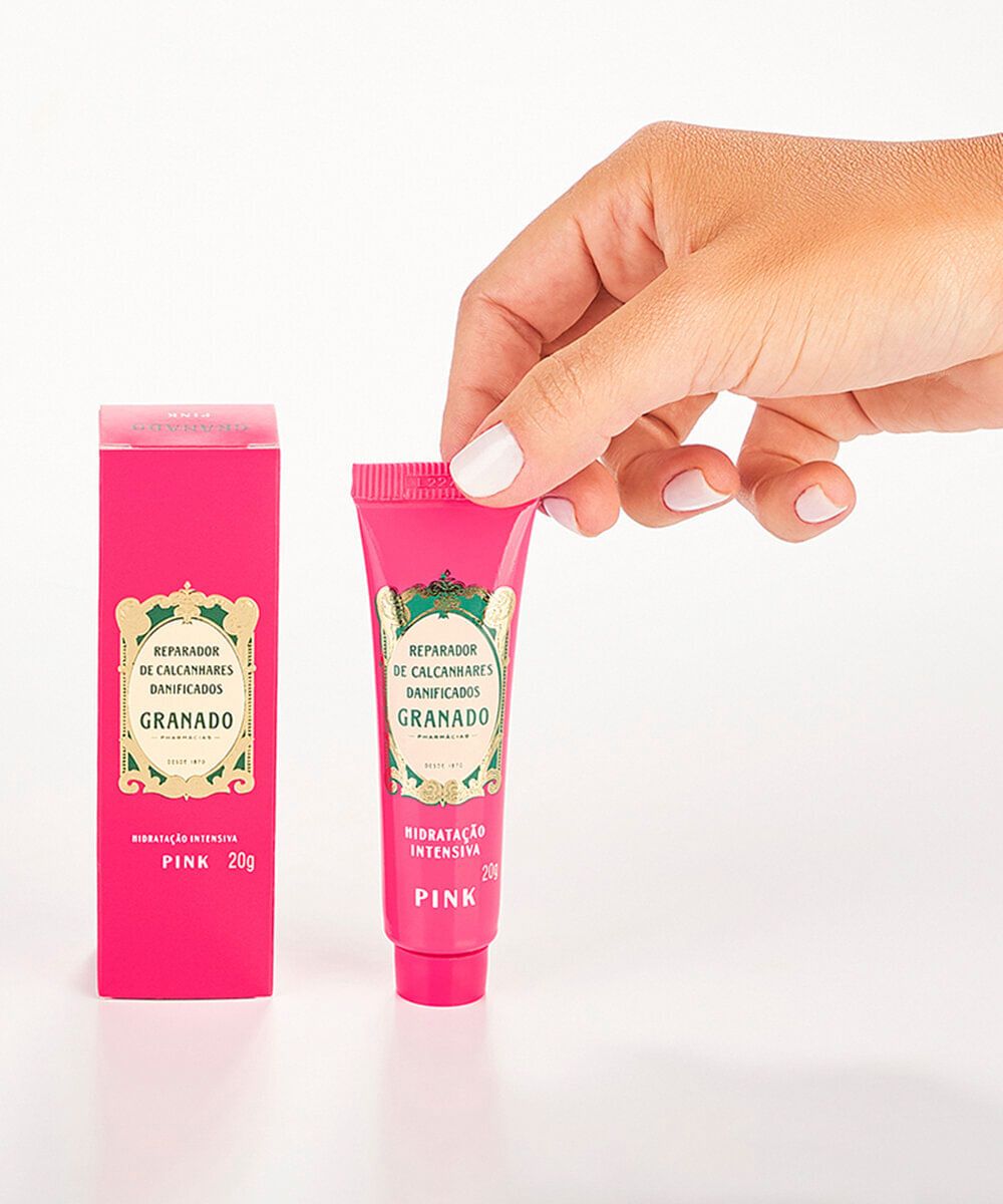 reparador granado de calcanhares danificados pink 20g