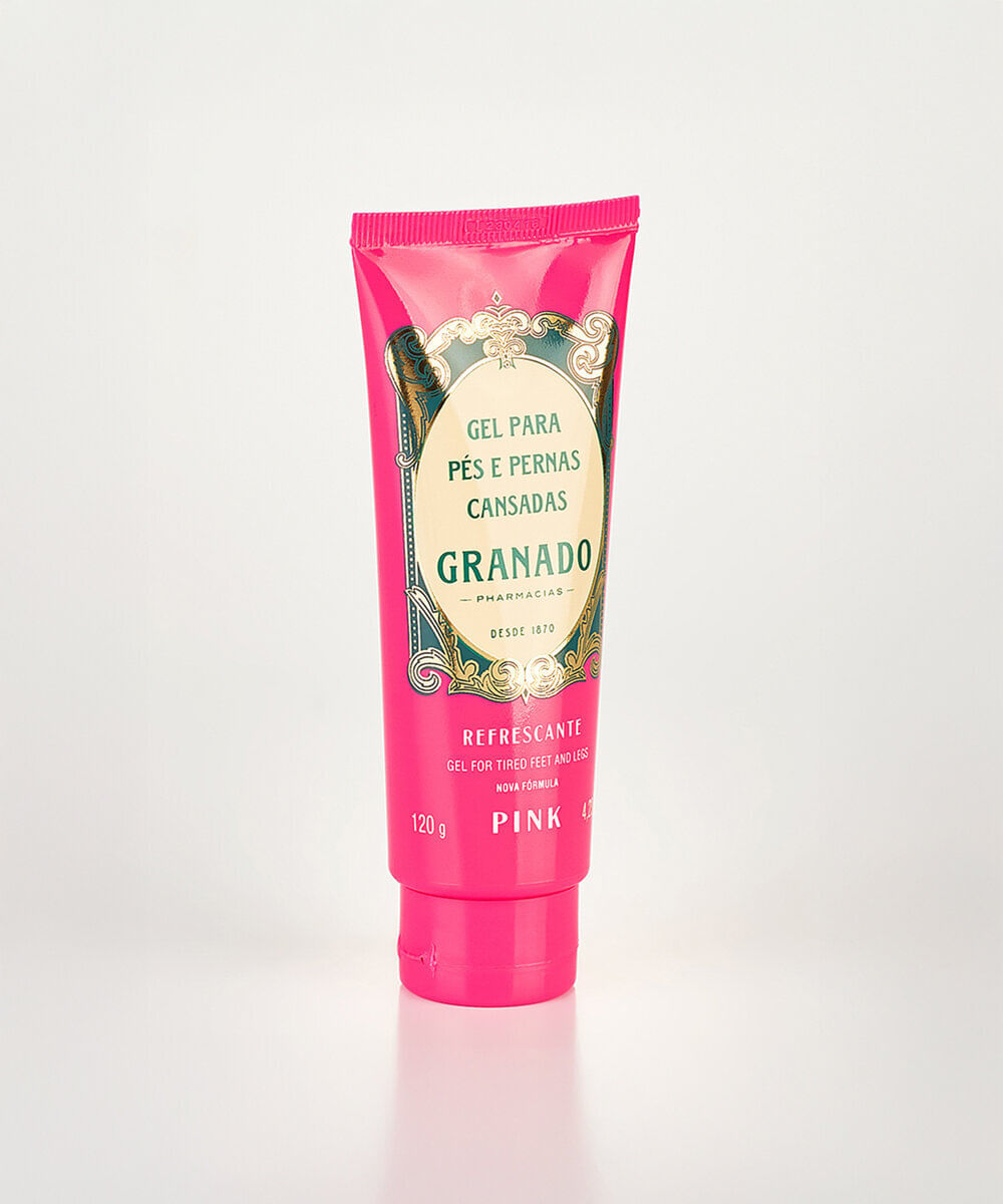 gel granado para pernas e pés pink 120g