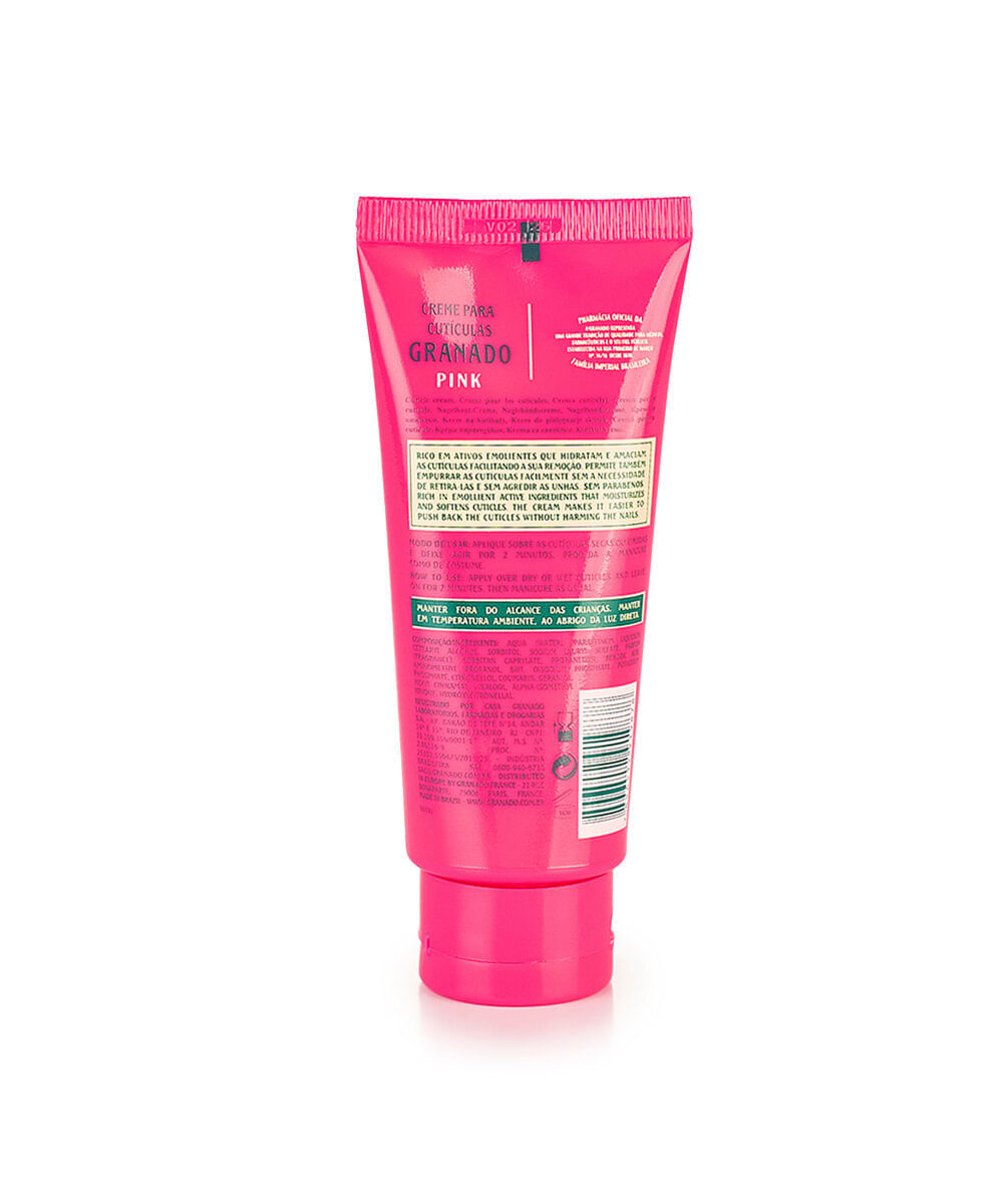 creme granado para cutículas pink 100g