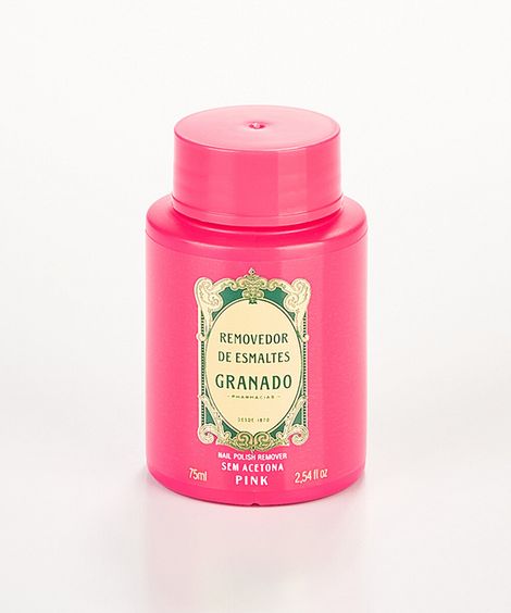 removedor granado de esmaltes pink 75ml