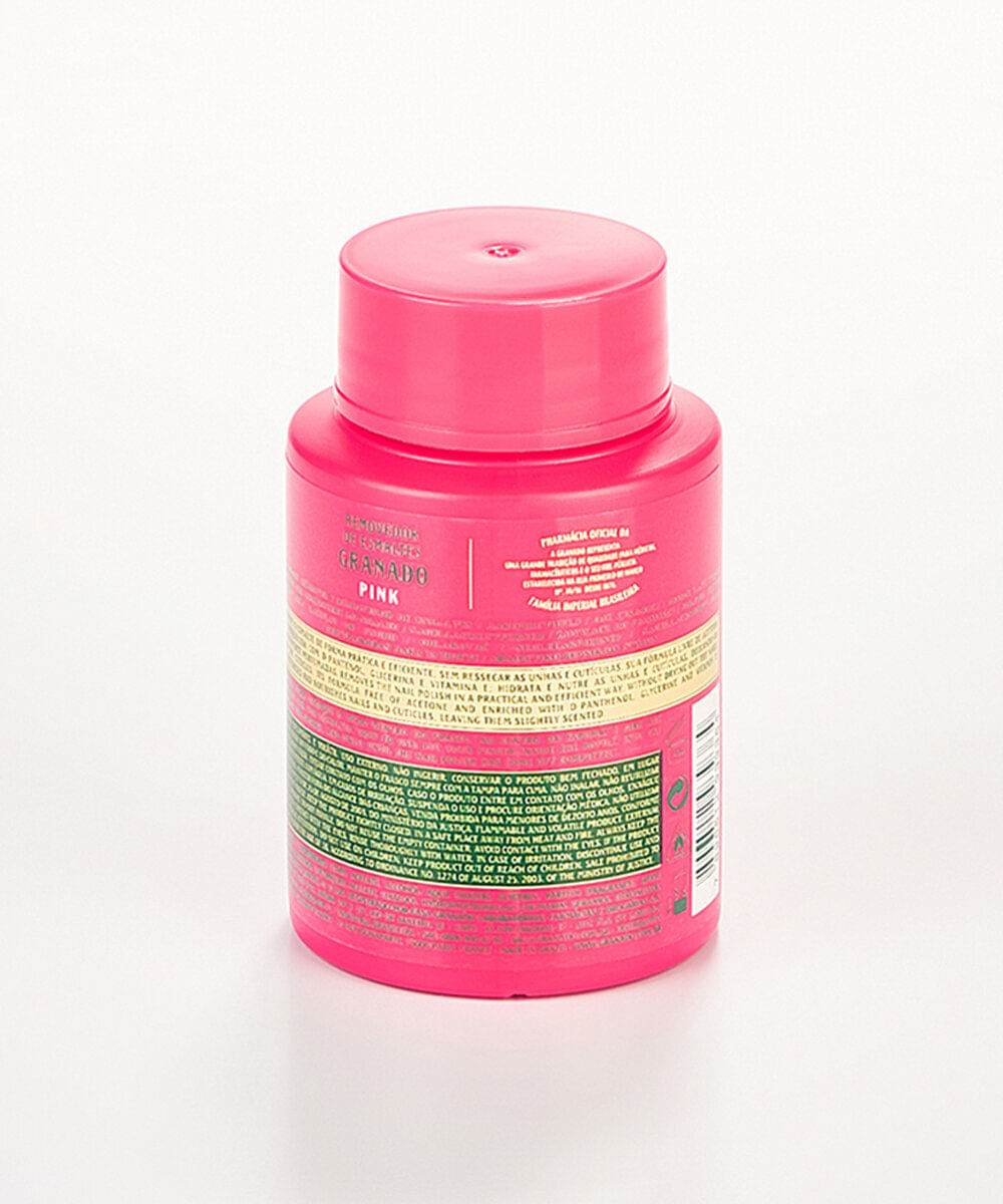 removedor granado de esmaltes pink 75ml
