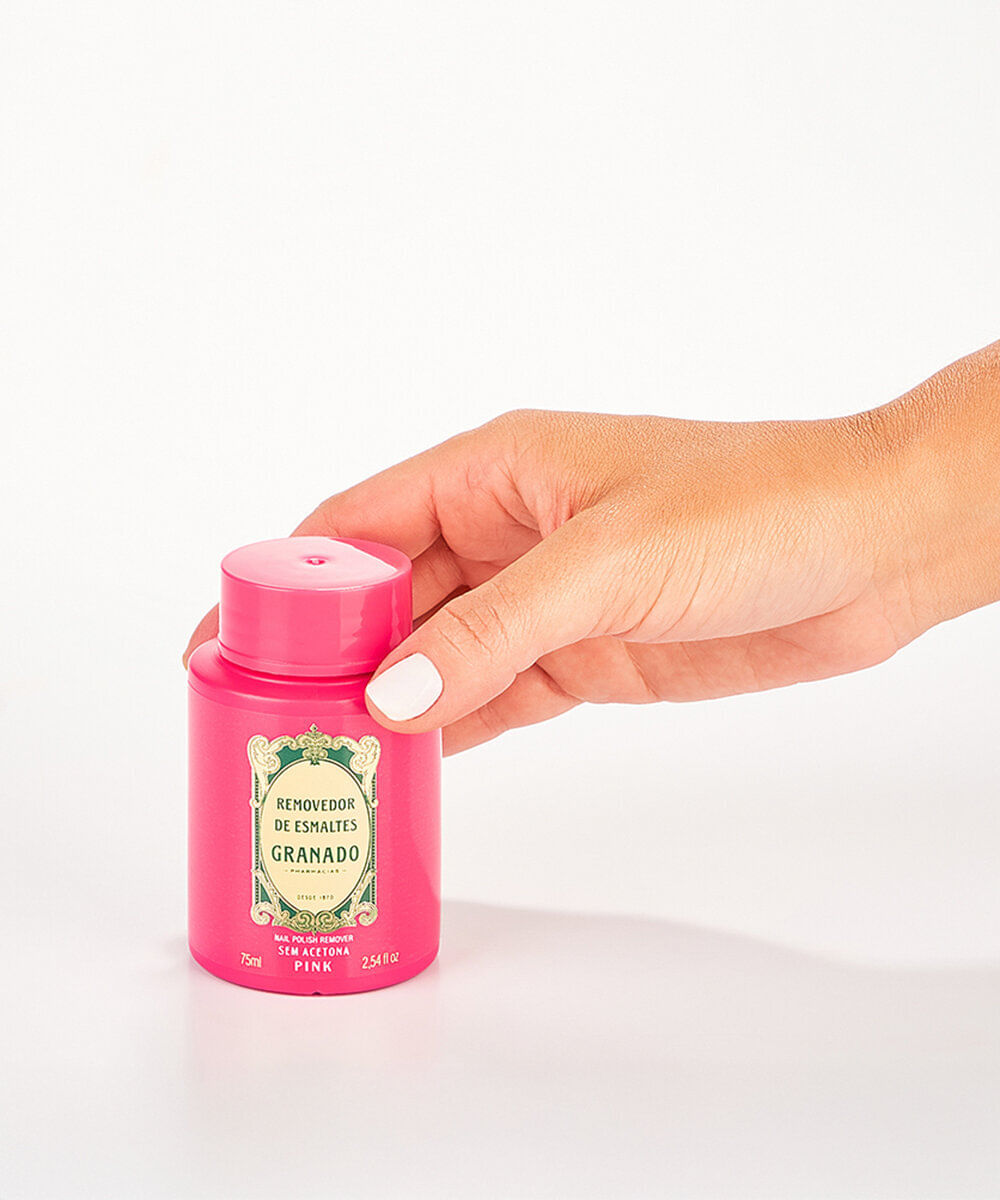 removedor granado de esmaltes pink 75ml