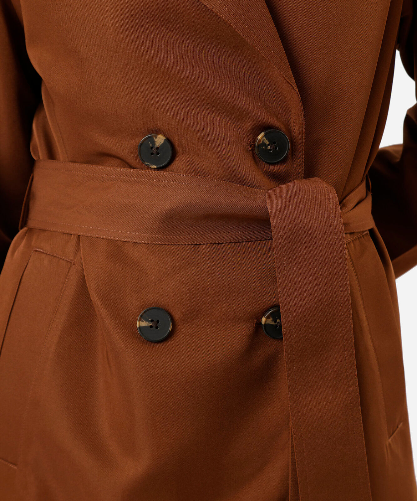 casaco trench coat feminino marrom