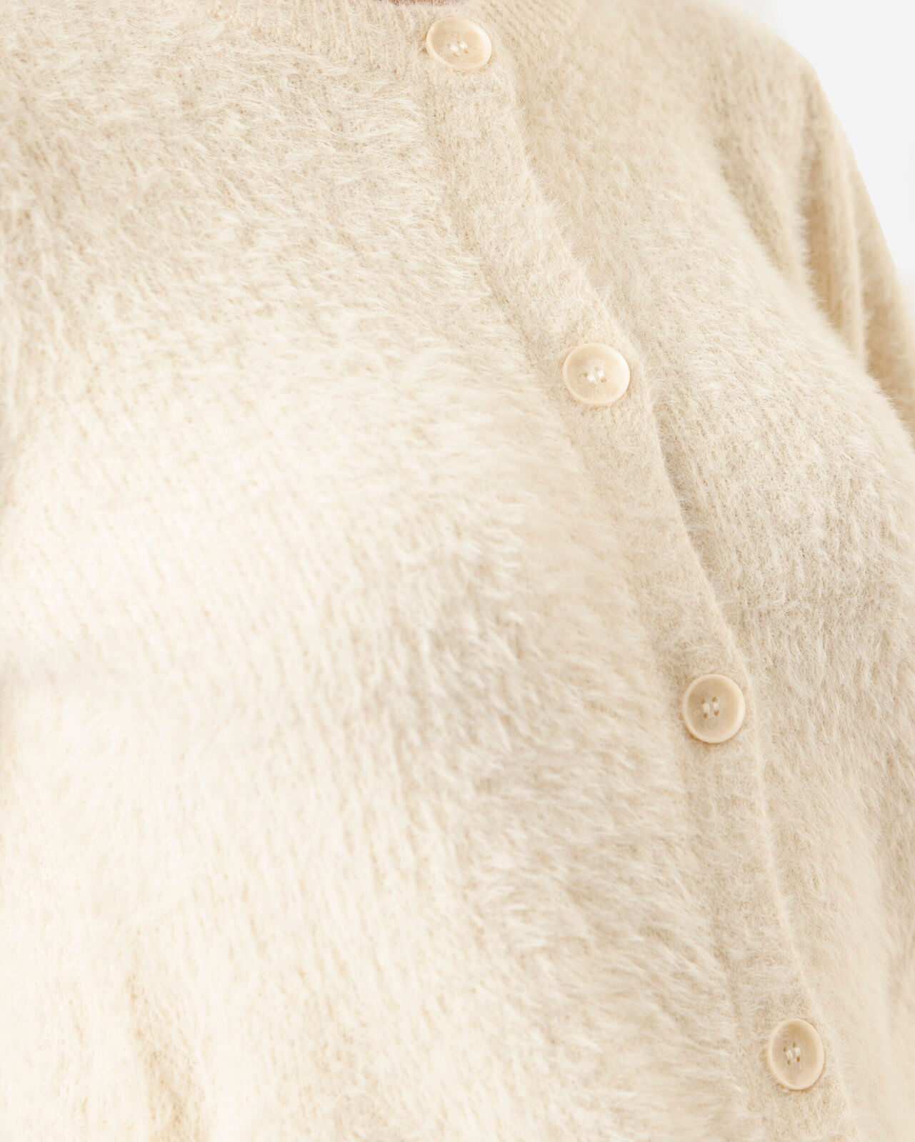 cardigan feminino de tricot texturizado off white