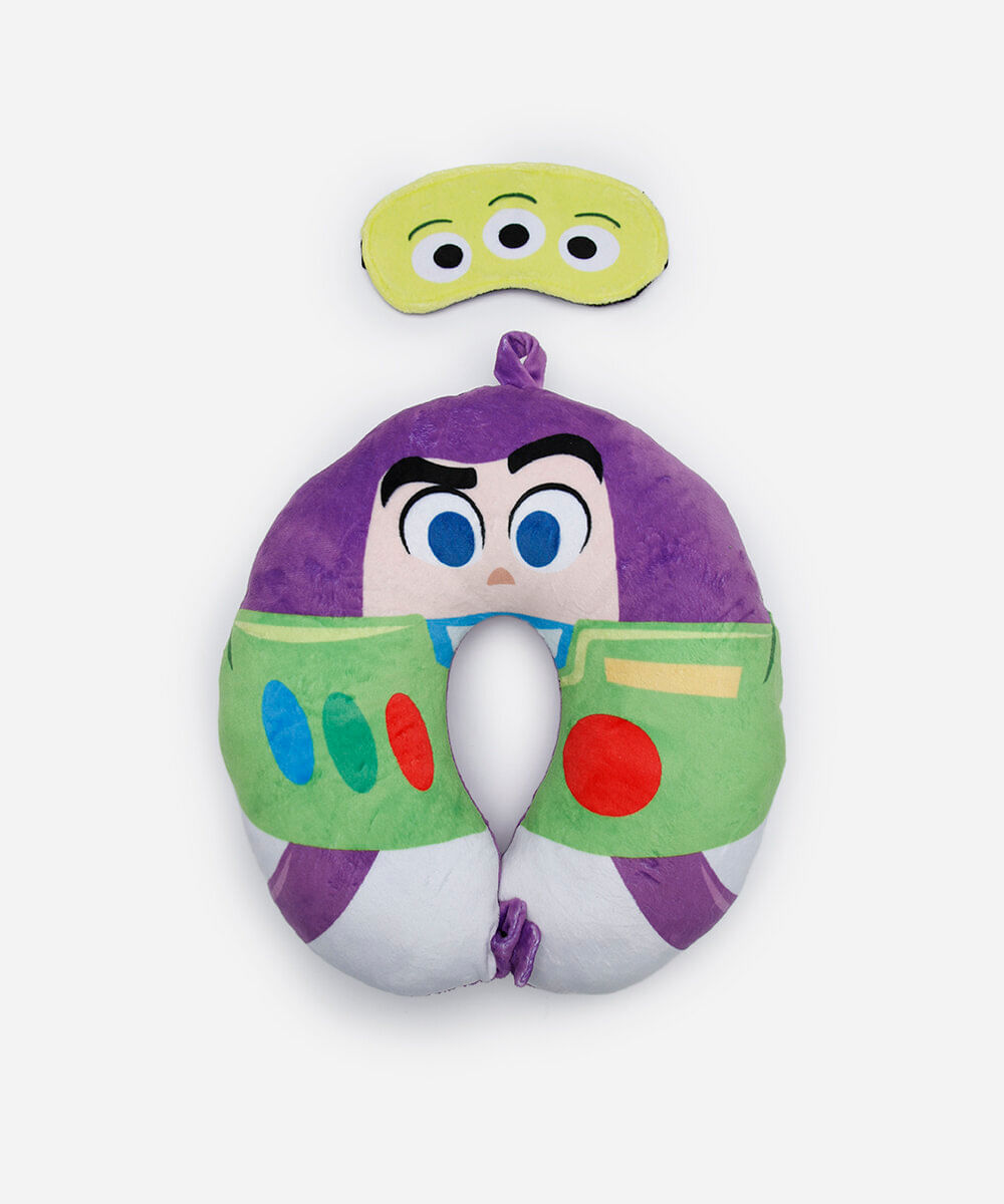 apoio de pescoço com máscara buzz lightyear colorido