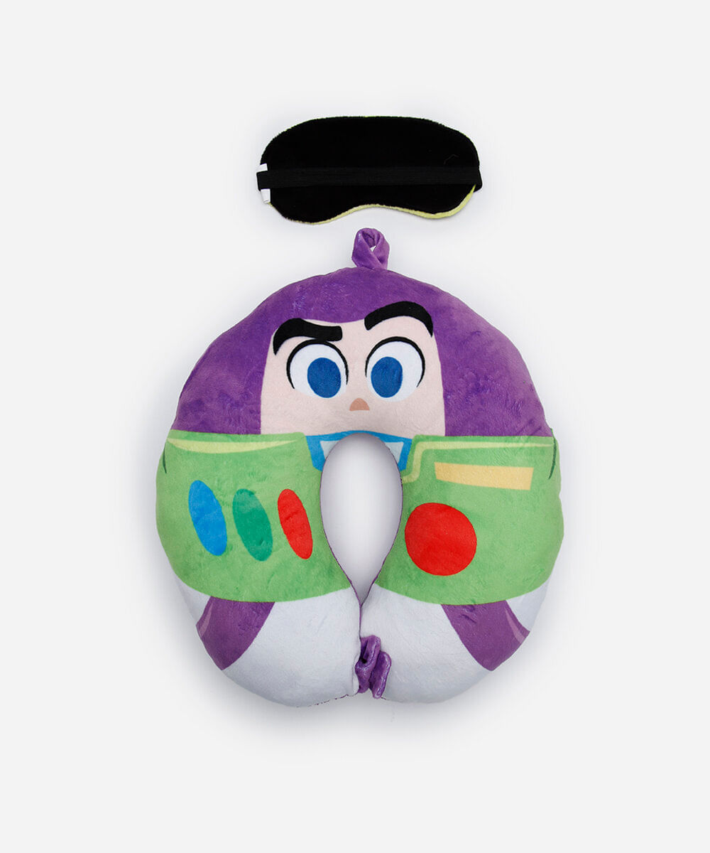 apoio de pescoço com máscara buzz lightyear colorido