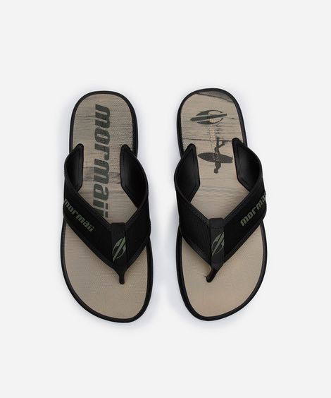 chinelo masculino mormai preto