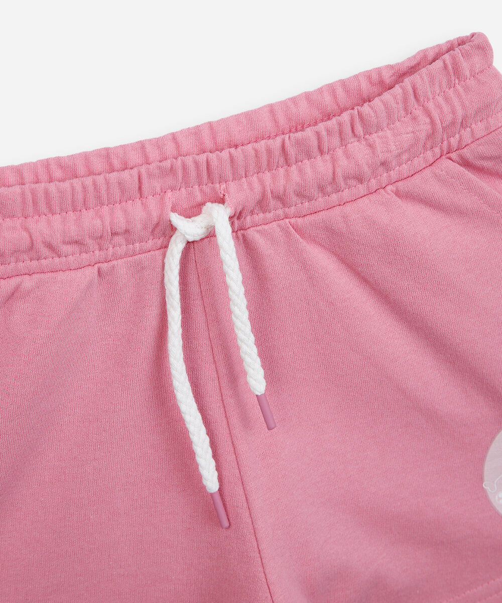 conjunto curto infantil de algodão mario bros off white