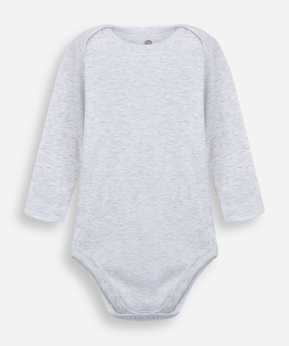 kit de 3 bodies infantil manga longa estampado colorido