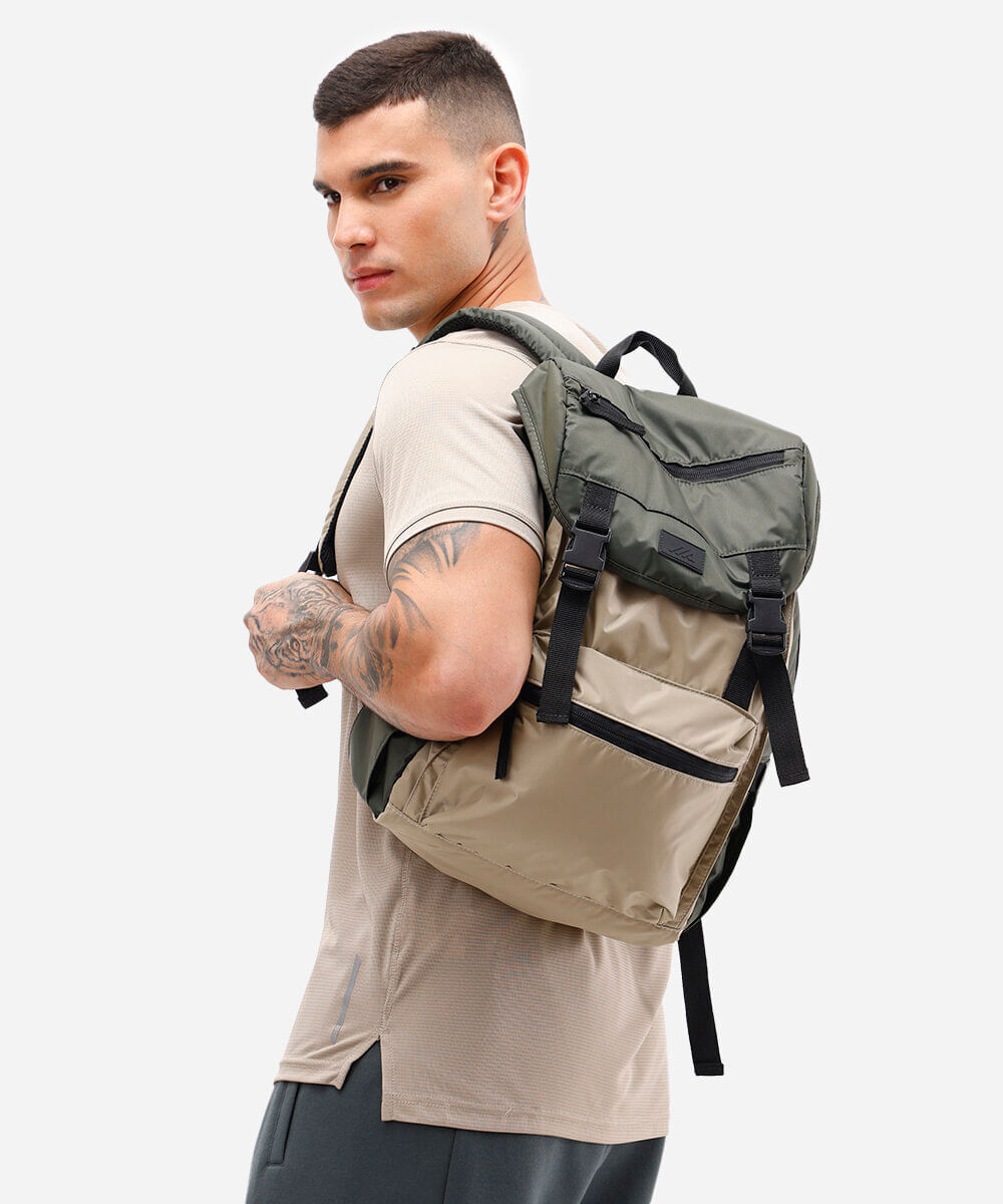 mochila masculina esportiva verde