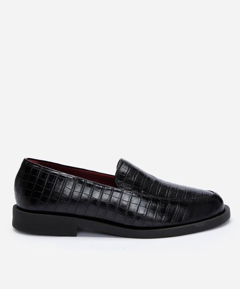 mocassim croco mindset preto