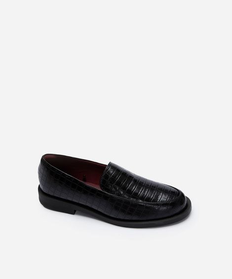 mocassim croco mindset preto