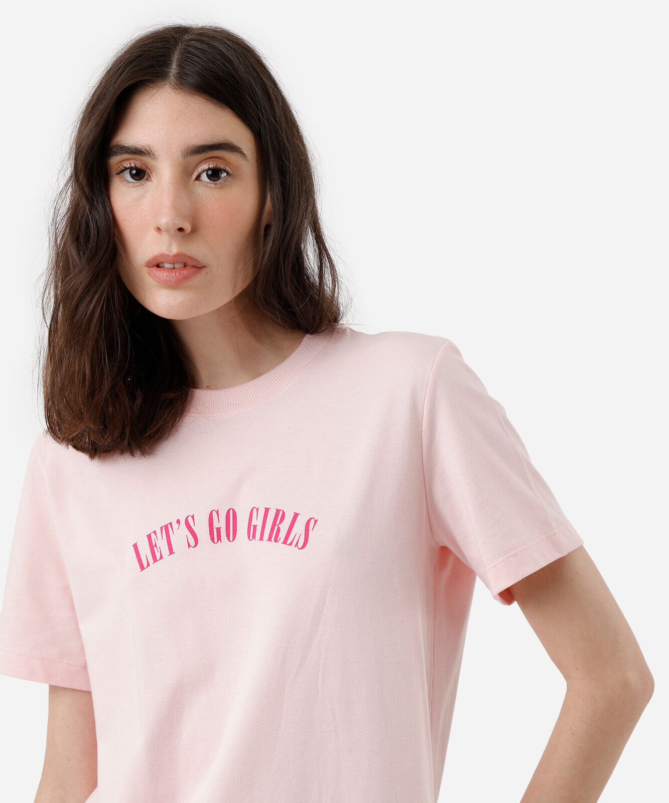 camiseta feminina de algodão shania twain rosa
