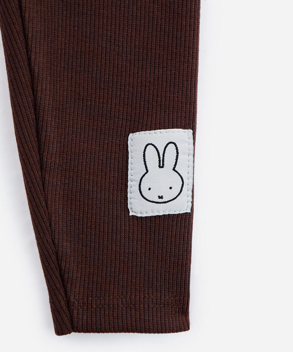 conjunto longo infantil miffy bege