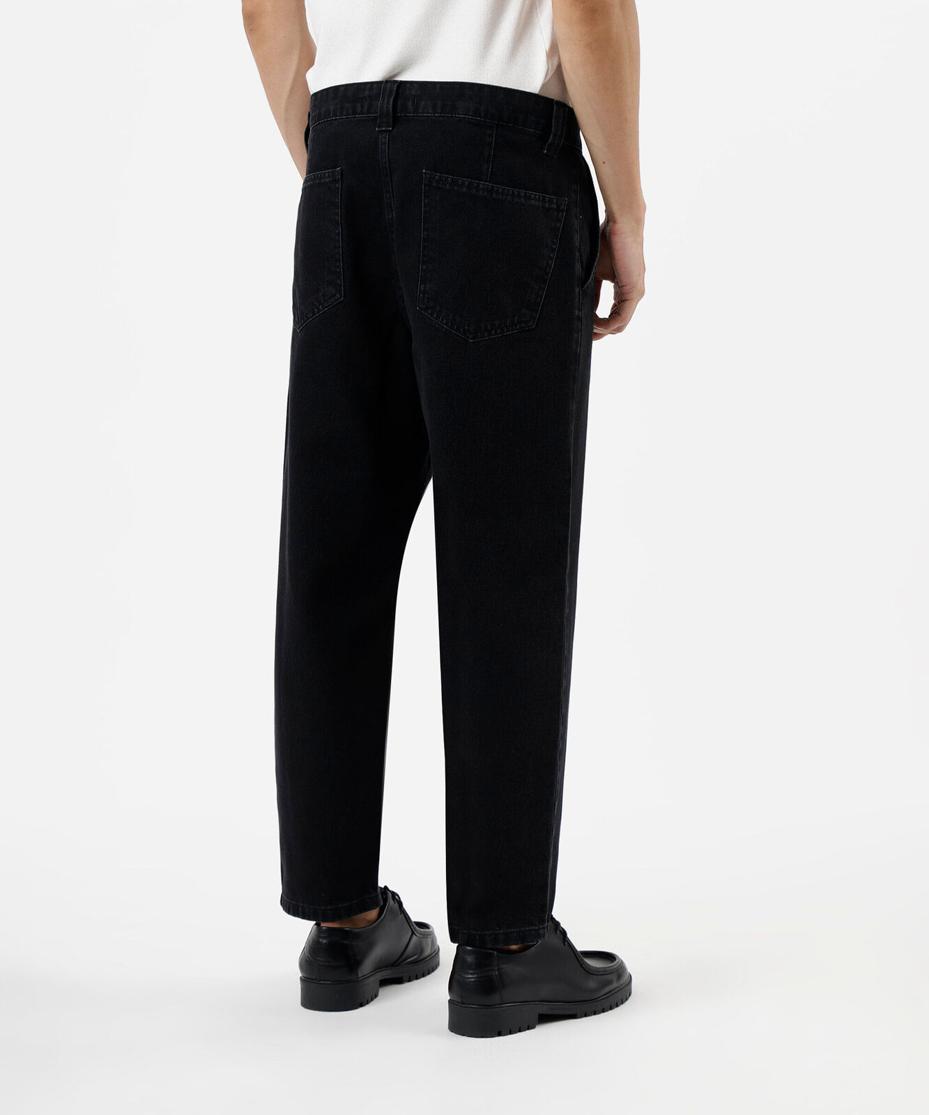 calça relaxed masculina jeans   - black jeans