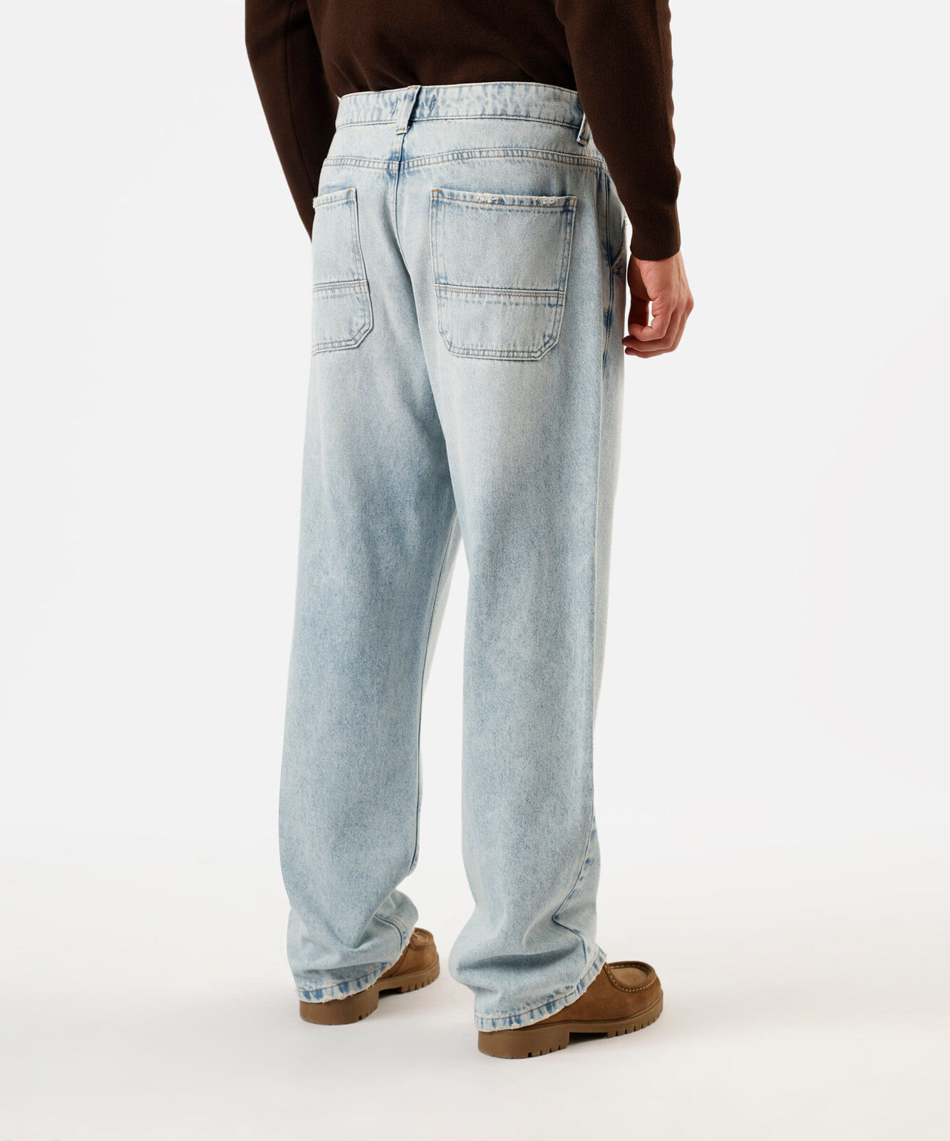 calça baggy masculina jeans azul