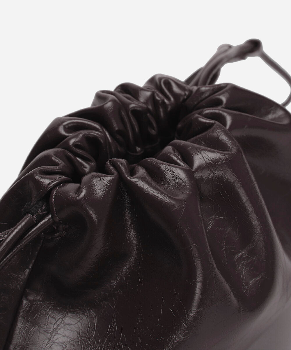 bolsa bucket marrom